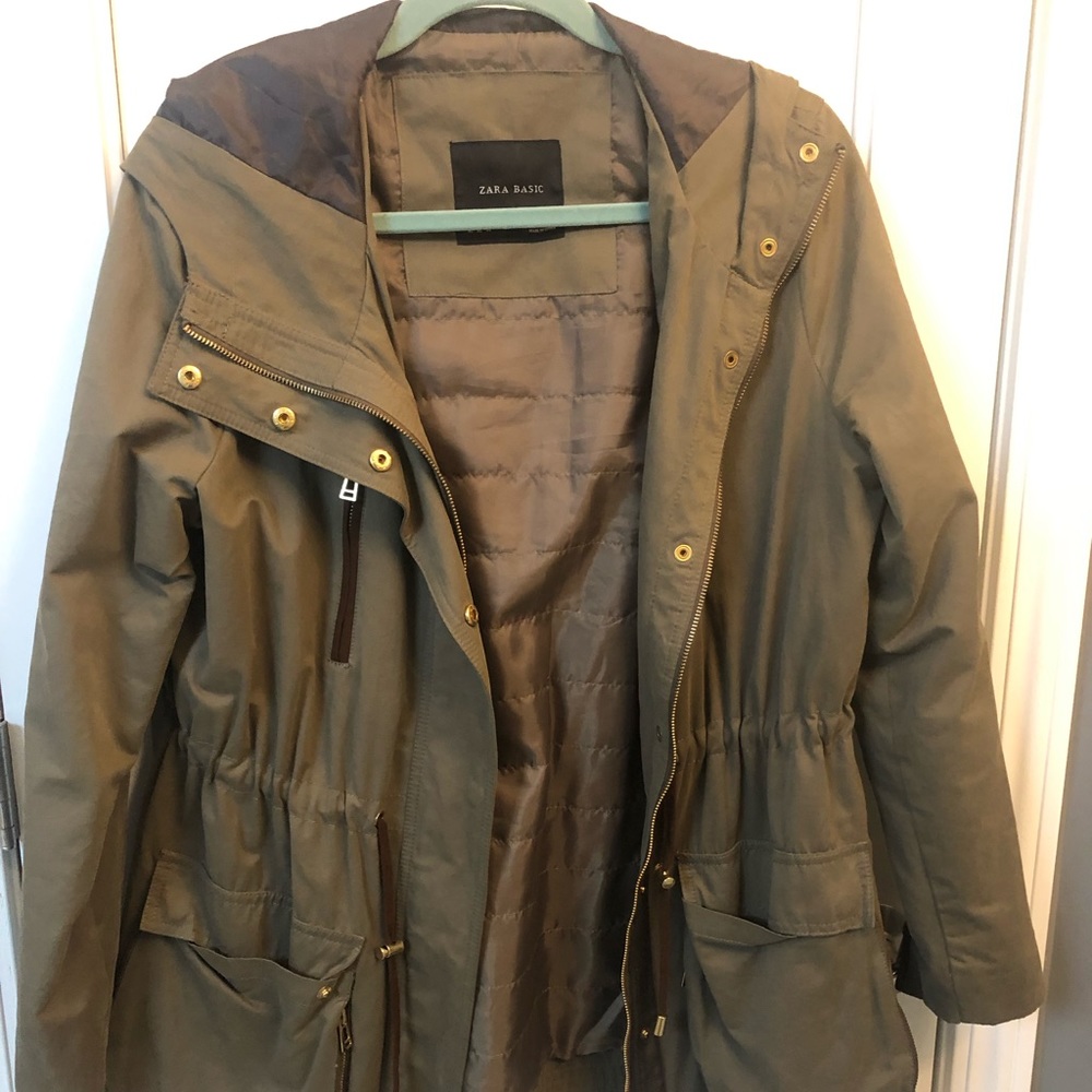 Zara Coat. Green XL